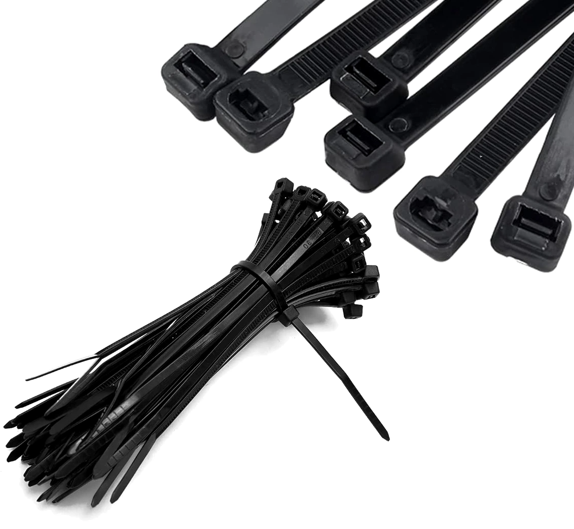 Kabelių raiščiai 200x2.5mm 100 vnt B7, juodi