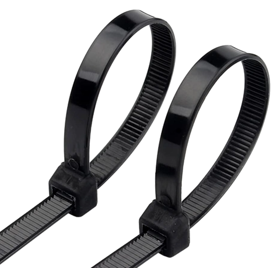 Kabelių raiščiai 200x3,6mm 100 vnt B6, juodi