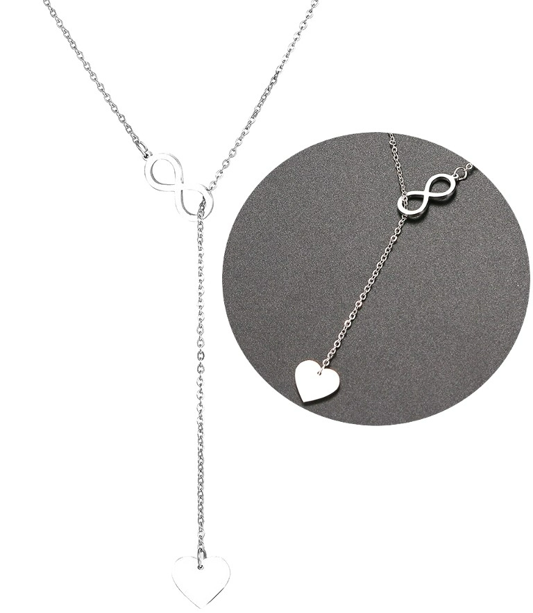 Kaklo papuošalas moterims B17, sidabro spalvos