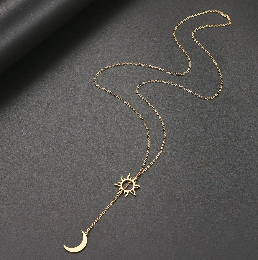 Kaklo papuošalas moterims B6, aukso spalvos