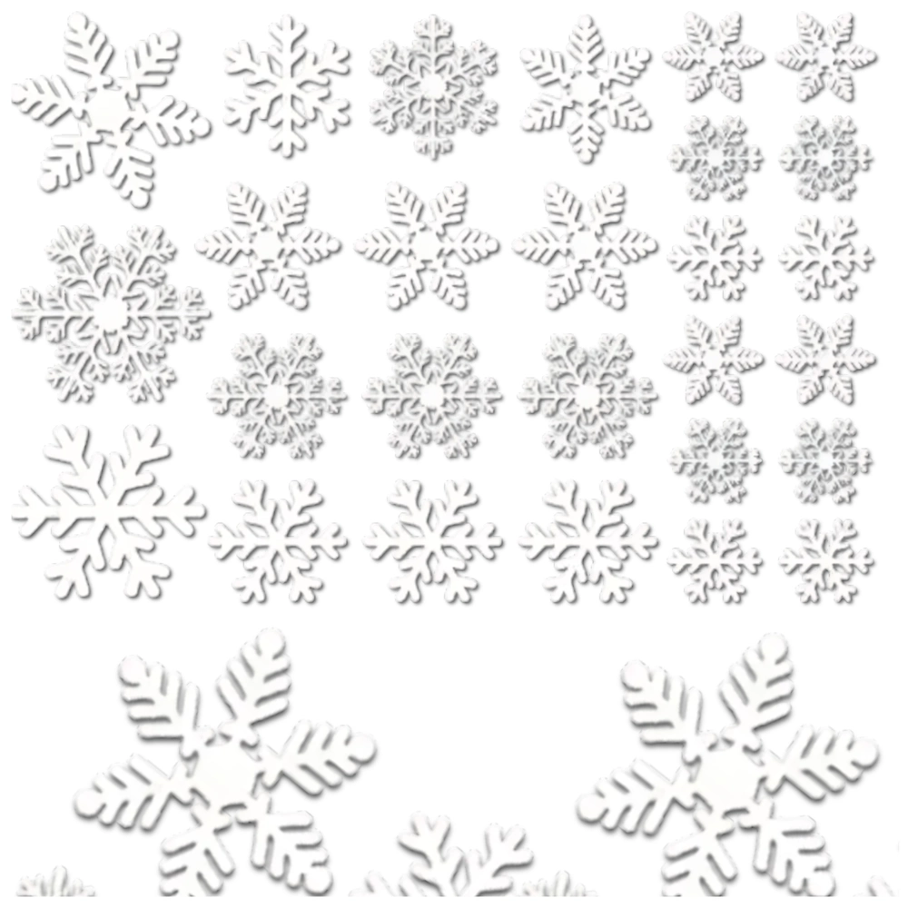 Kalėdinių langų lipdukų rinkinys 27 vnt S17