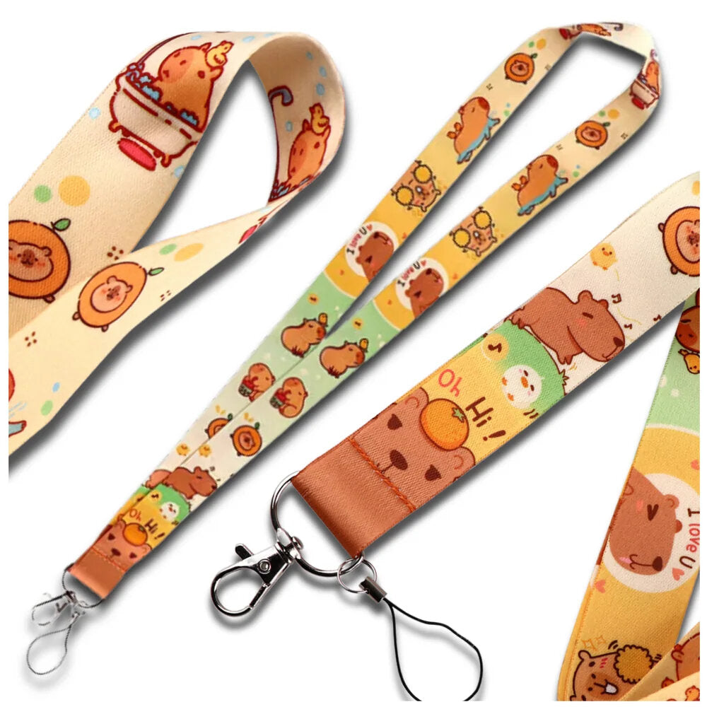 Kapibara raktų pakabukas, spalvotas