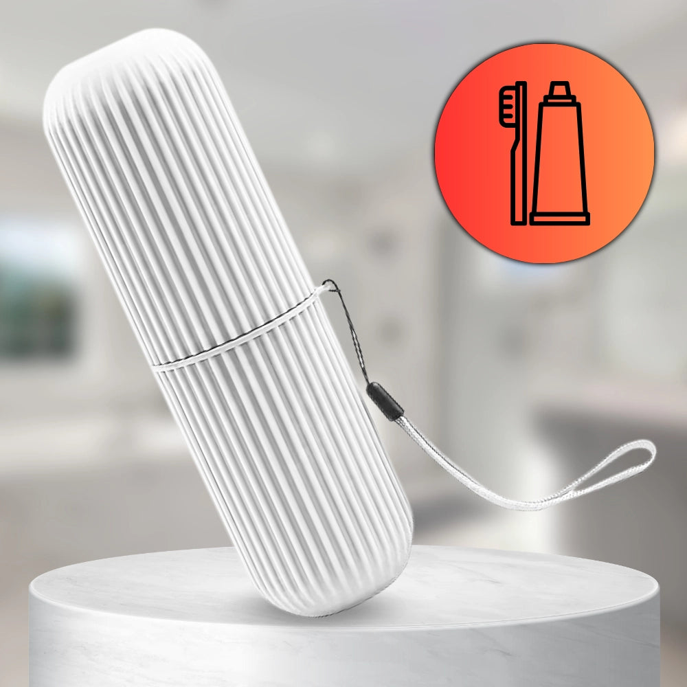 Kelioninis dantų šepetėlio ir pastos dėklas