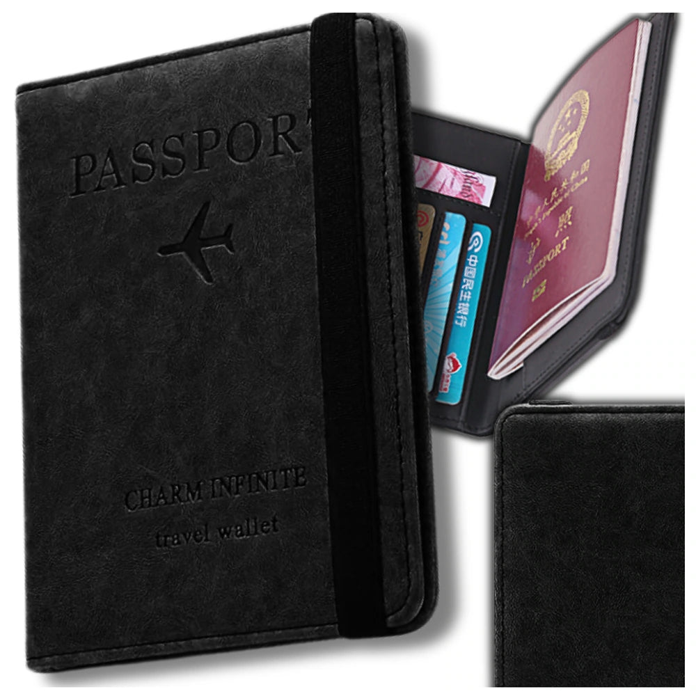 Kelioninis dėklas dokumentams ir pasui, su RFID apsauga nuo vagystės S1081