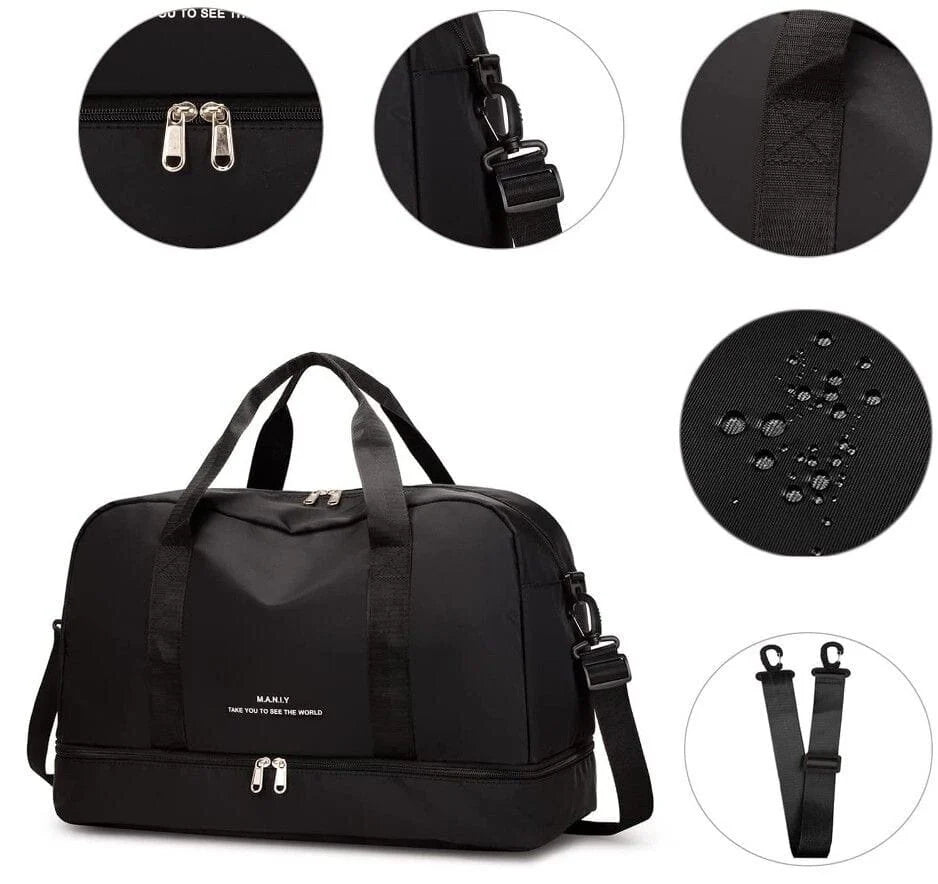 Kelioninis krepšys C84, juodas