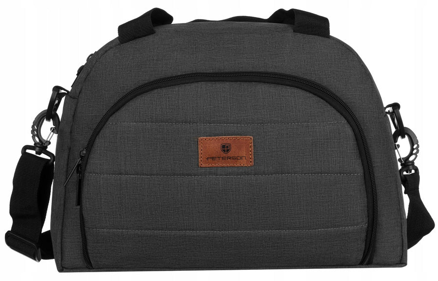 Kelioninis krepšys Peterson, tamsiai pilkas