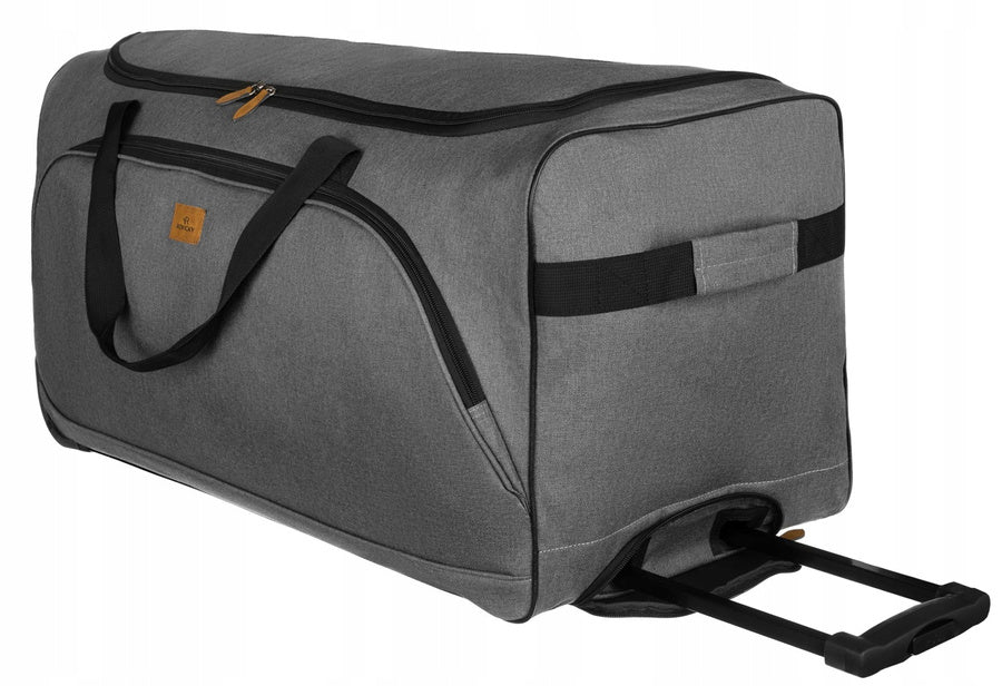 Kelioninis krepšys su ratukais B71, pilkas