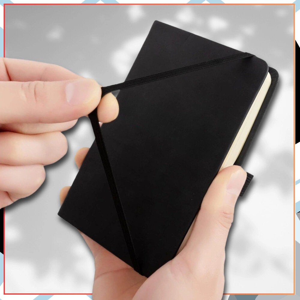 Kišeninis planuoklis, juodas, A7, 100 lapų