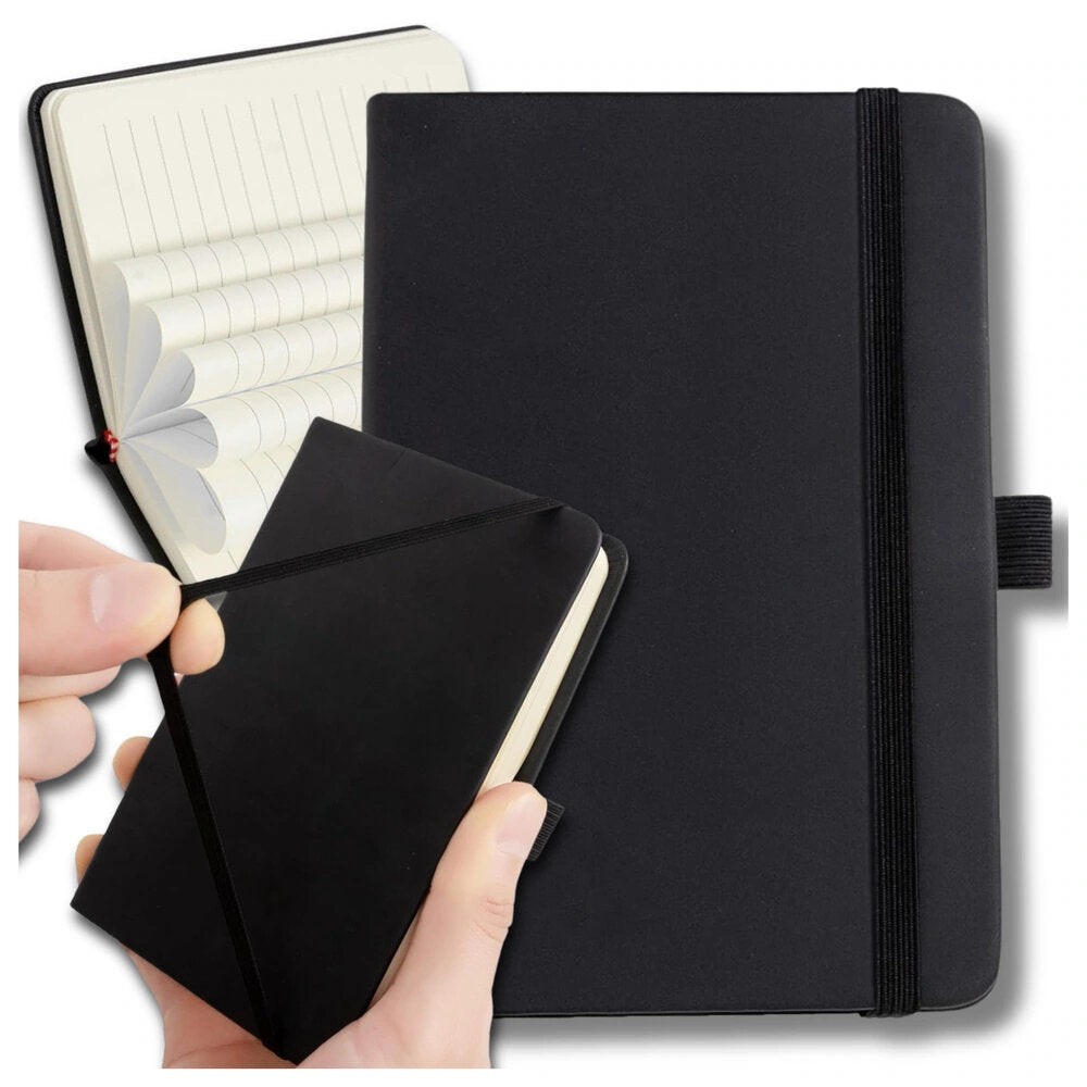 Kišeninis planuoklis, juodas, A7, 100 lapų