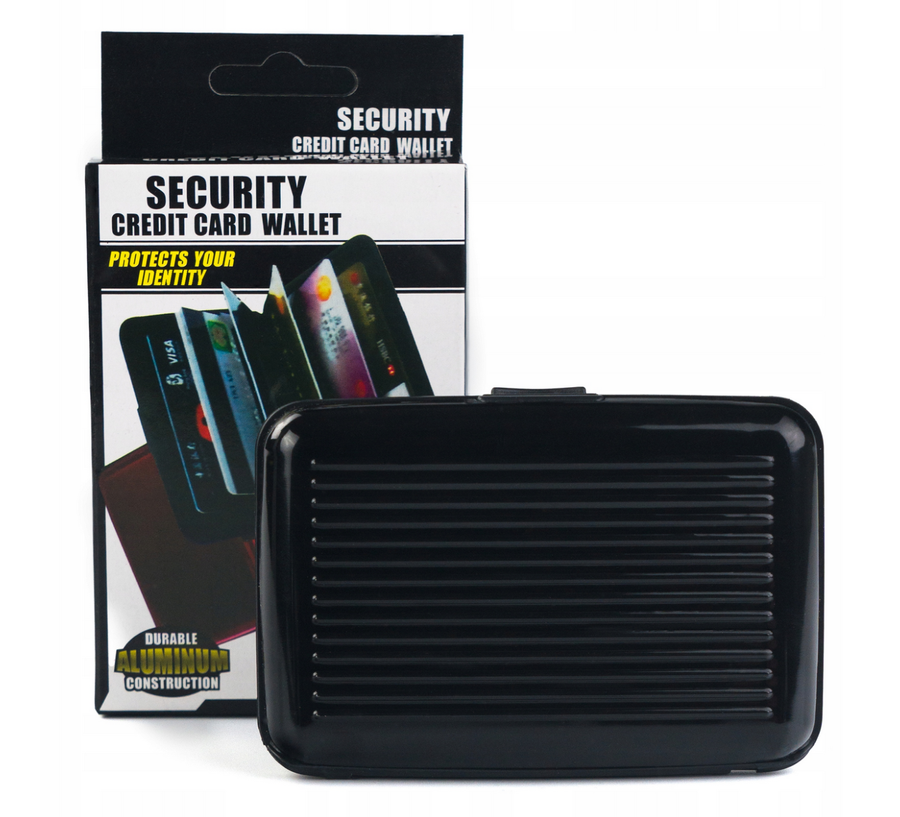 Kortelių dėklas, juodas S1041