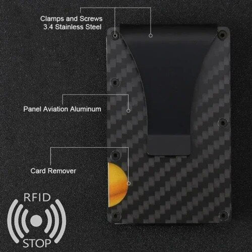 Kortelių dėklas vyrams V29 juodas S1057