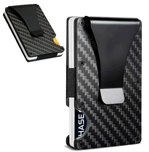 Kortelių dėklas vyrams V29 juodas S1057