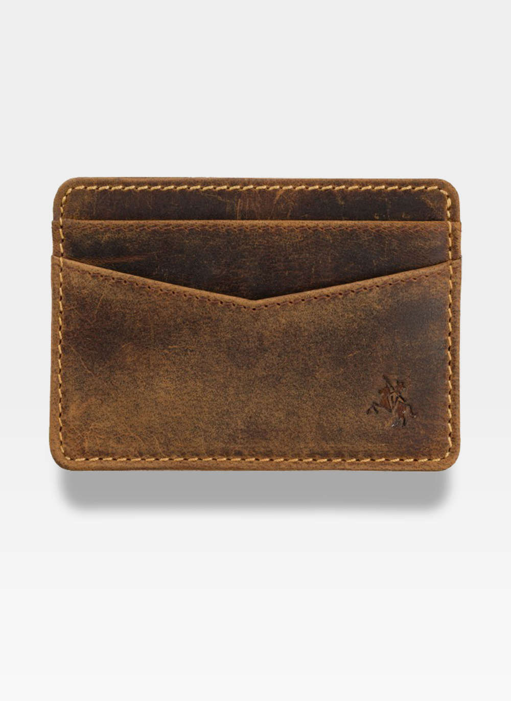 Kortelių dėklas vyrams Visconti L40, rudas S1050
