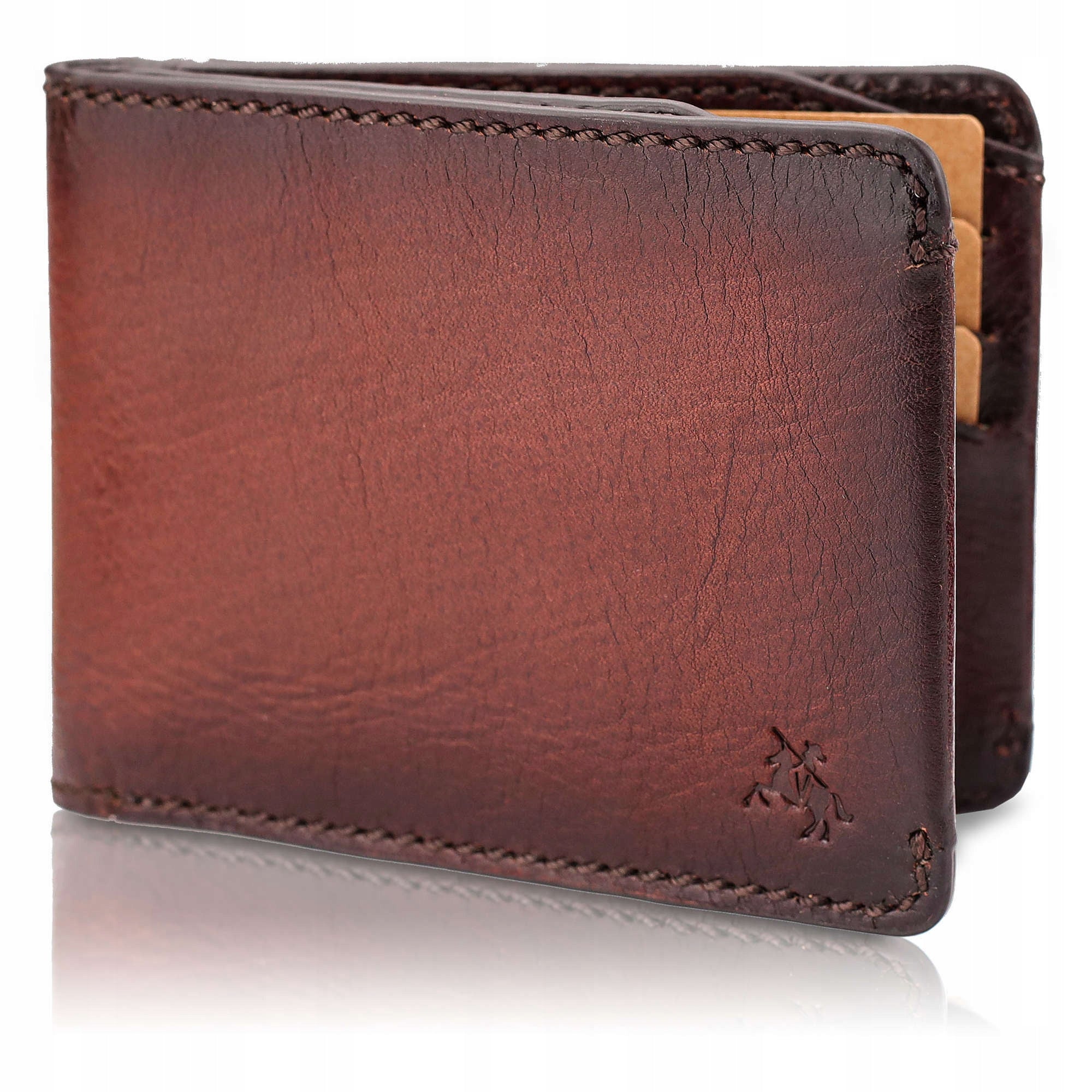 Kortelių dėklas vyrams Visconti MT-90, ruda S1049