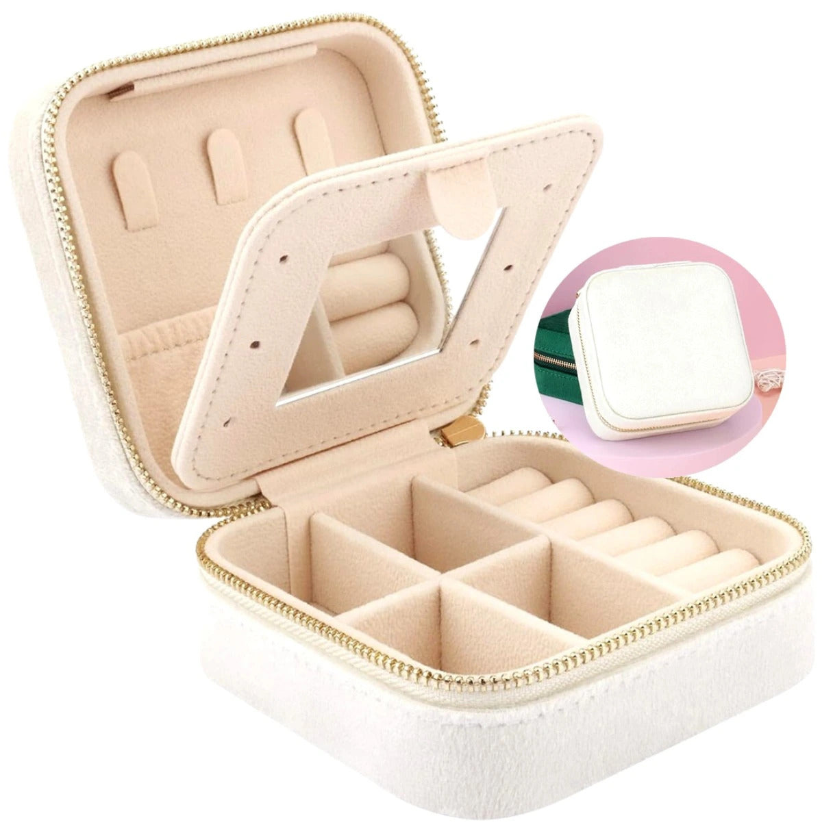 Kosmetinė papuošalams FD127 balta