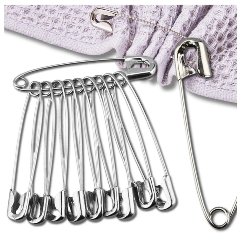 Kraštinės adatos, 50 vnt., 38 mm, sidabrinės