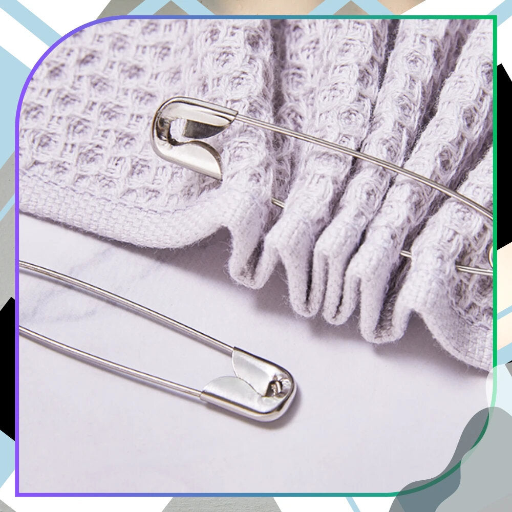 Kraštinės adatos, 50 vnt., 38 mm, sidabrinės