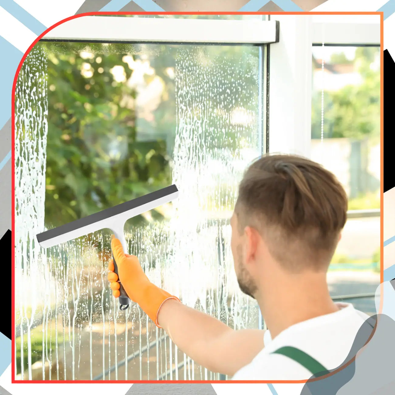 Langų valytuvas su rankena