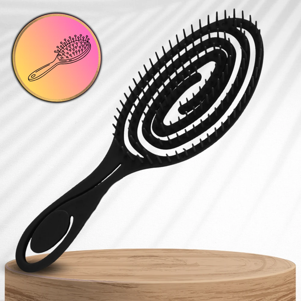 Lanksčios šukos S18, juodos P343