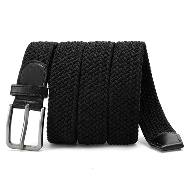 Lankstus, juodas kelnių diržas D129