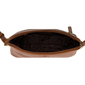 EL FORREST LB32-26 ruda natūralios odos rankinė brązowy