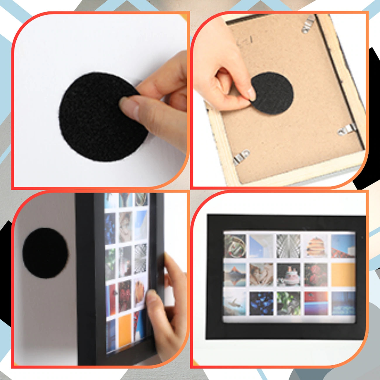 Lipnios apvalios juostelės, 50mm, 60 vnt.