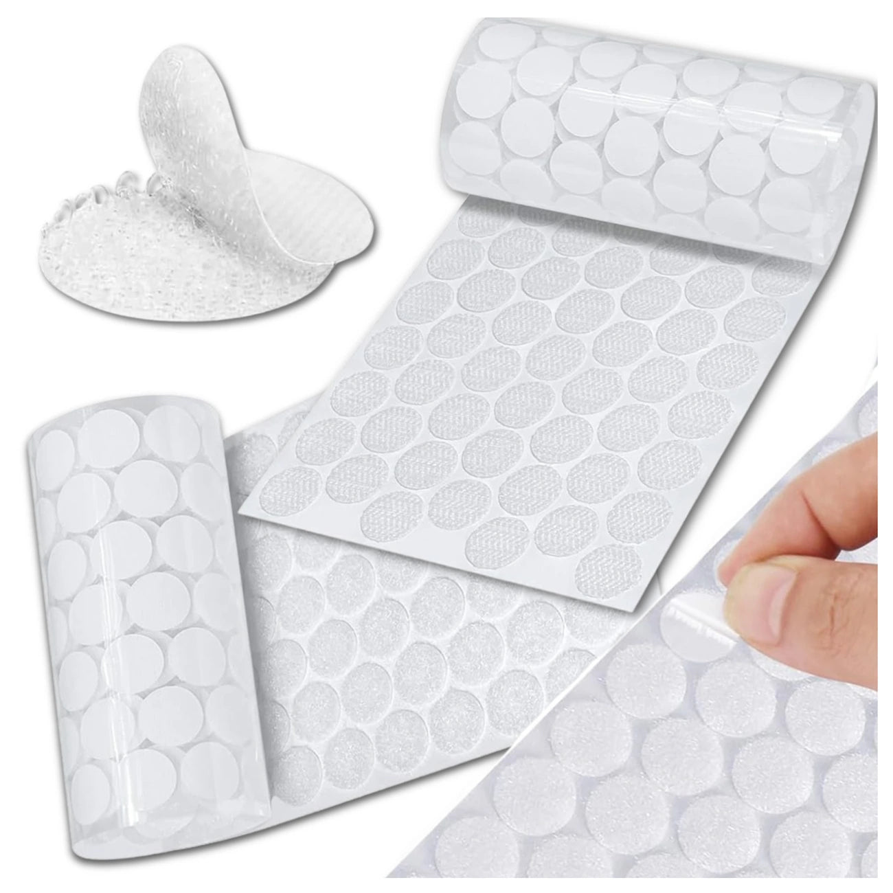 Lipnūs apskriti lipdukai, 15mm, 600 vnt.