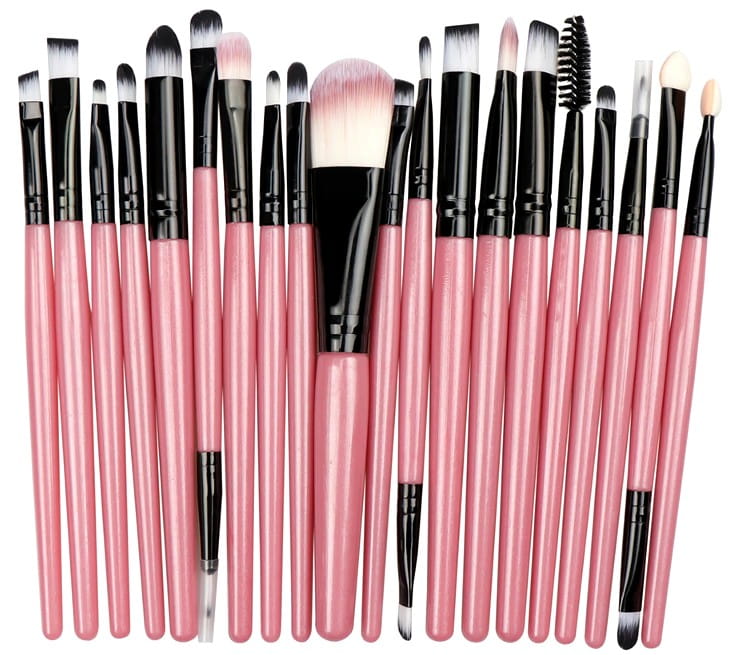 Makiažo pagrindo šepetėlių komplektas 20 vnt. C7