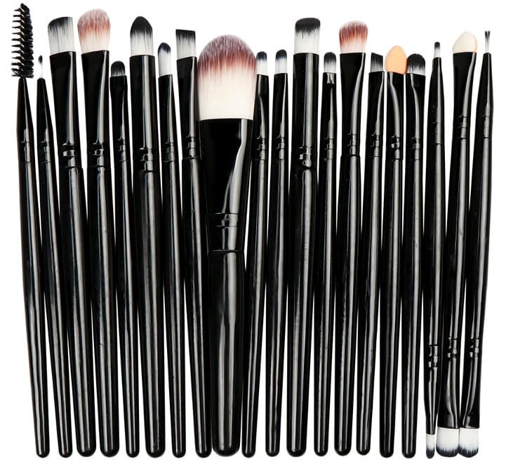 Makiažo pagrindo šepetėlių komplektas 20 vnt. C7