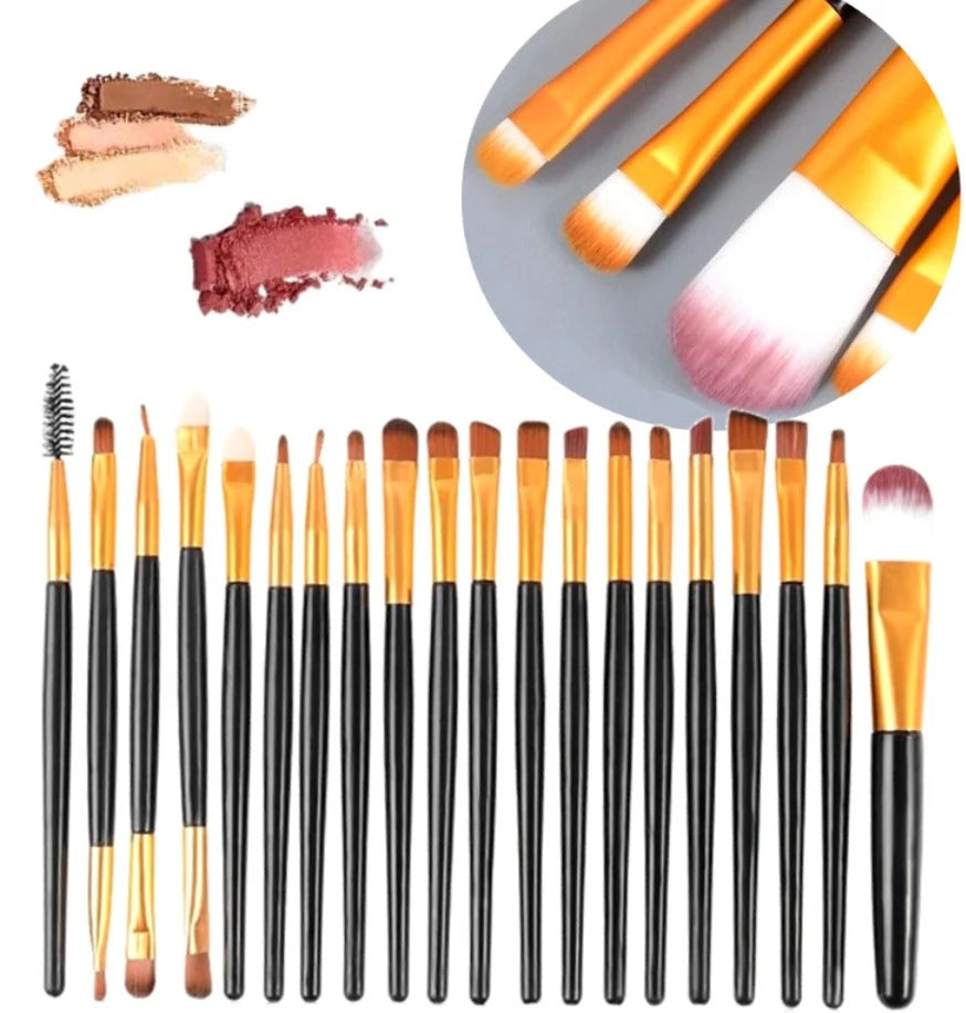 Makiažo pagrindo šepetėlių komplektas 20 vnt. C8