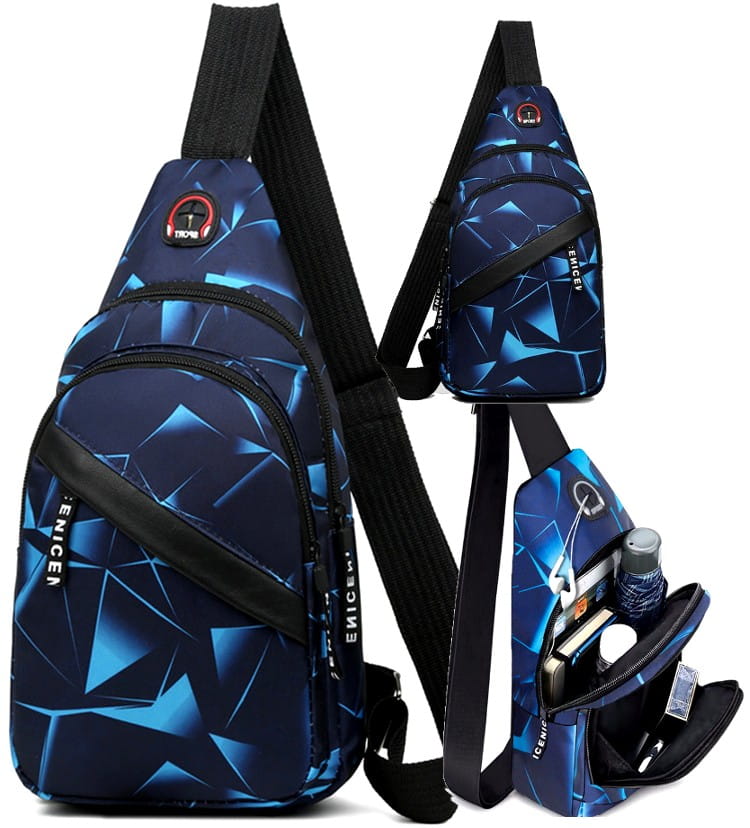 Maža kuprinė vyrams R10, mėlyna R286