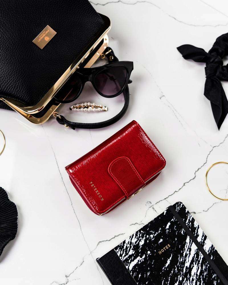 Maža moteriška piniginė Peterson S14, raudona D1919