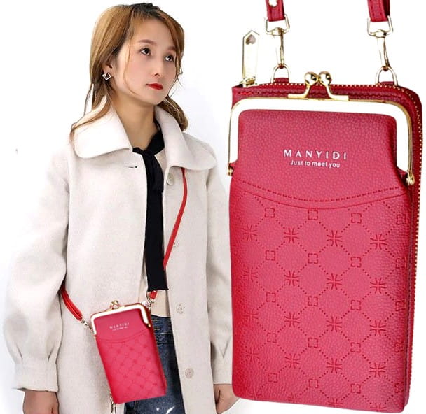 Maža rankinė moterims N129 raudona R821