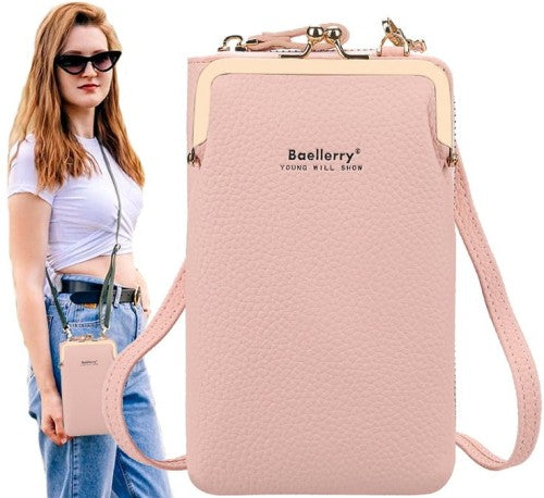 Maža rankinė moterims N27 rožinė R820