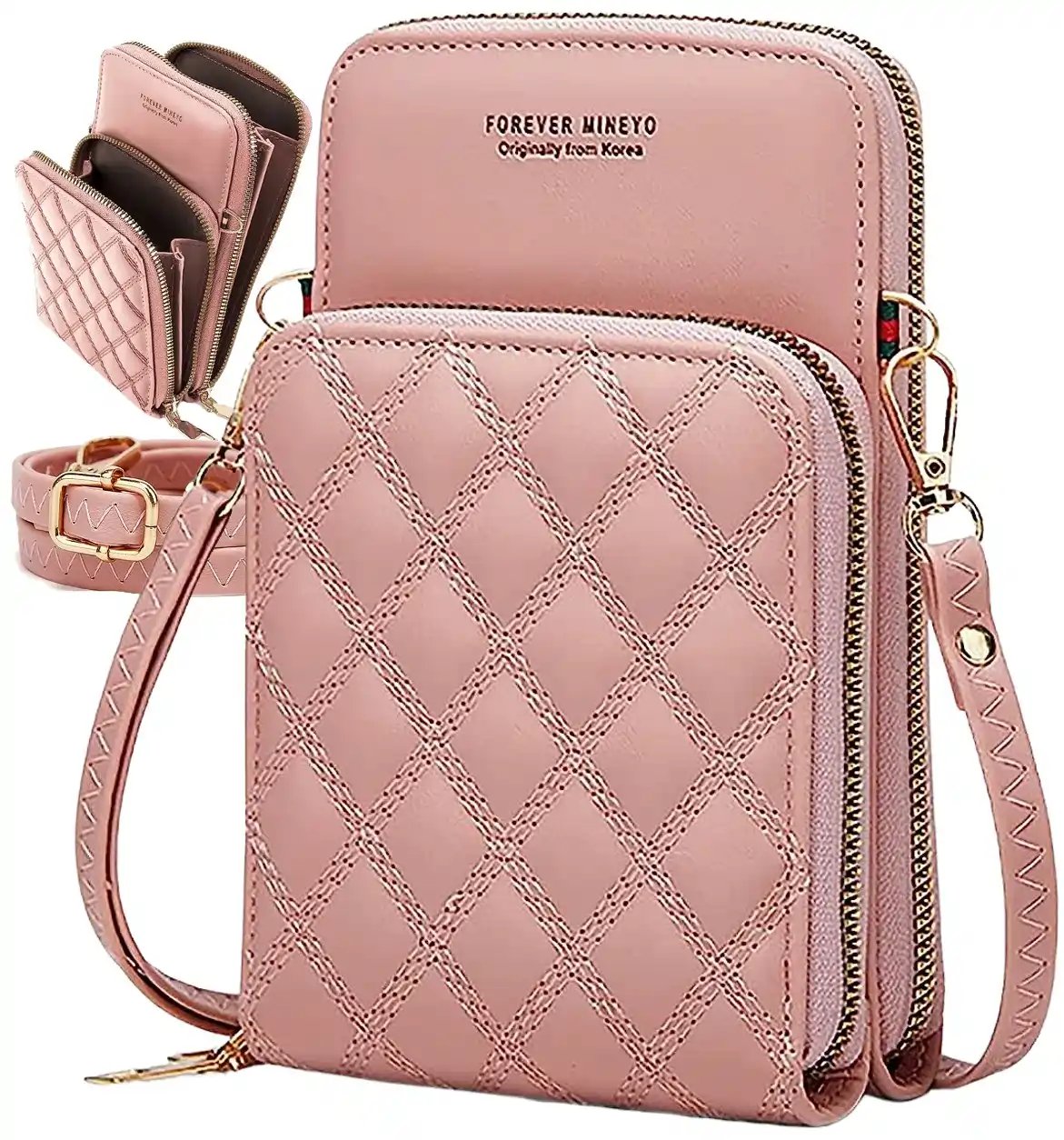 Maža rankinė moterims S12 rožinė R799