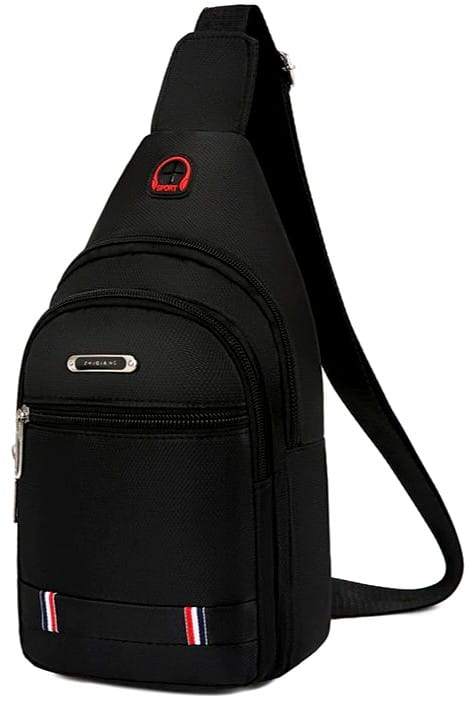 Maža sportinė kuprinė, krepšys vyrams T107, juoda R275