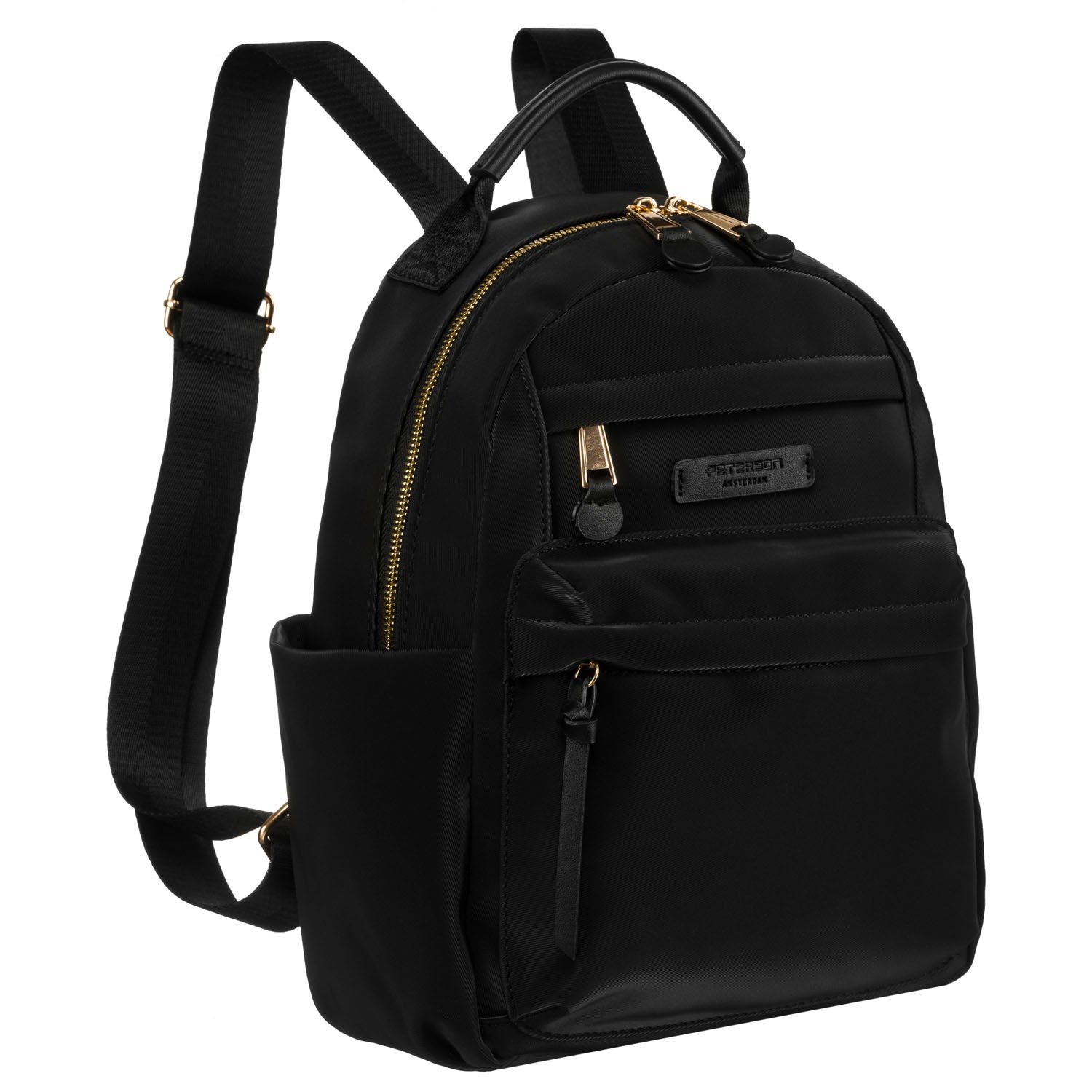 Miesto kuprinė su užtrauktuku, juoda