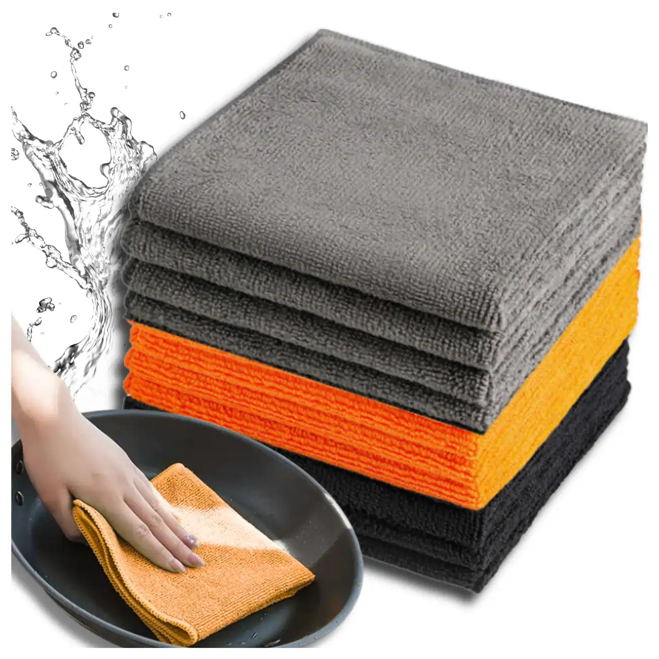 Mikropluošto šluostės, 30 cm, 10 vnt. rinkinys