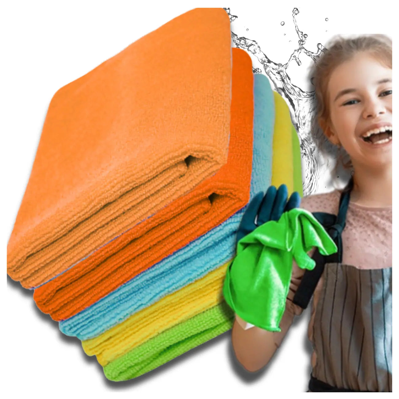 Mikropluošto šluostės, 5 vnt., 30 cm