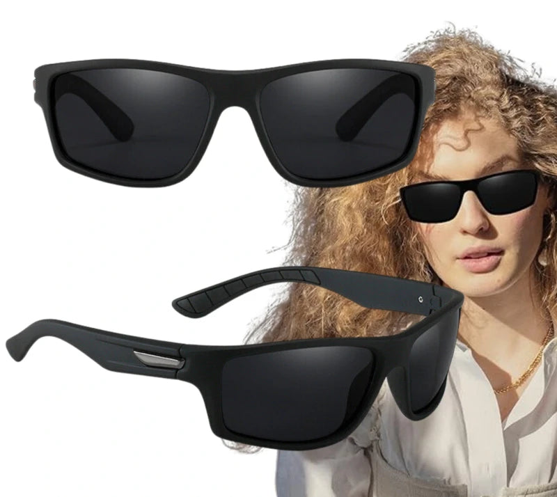 Poliarizuoti sportiniai akiniai nuo saulės Y81 juodi