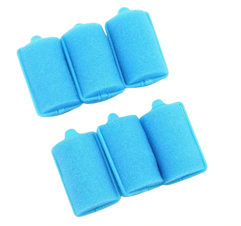 Minkšti plaukų suktukai L1, mėlyni P340