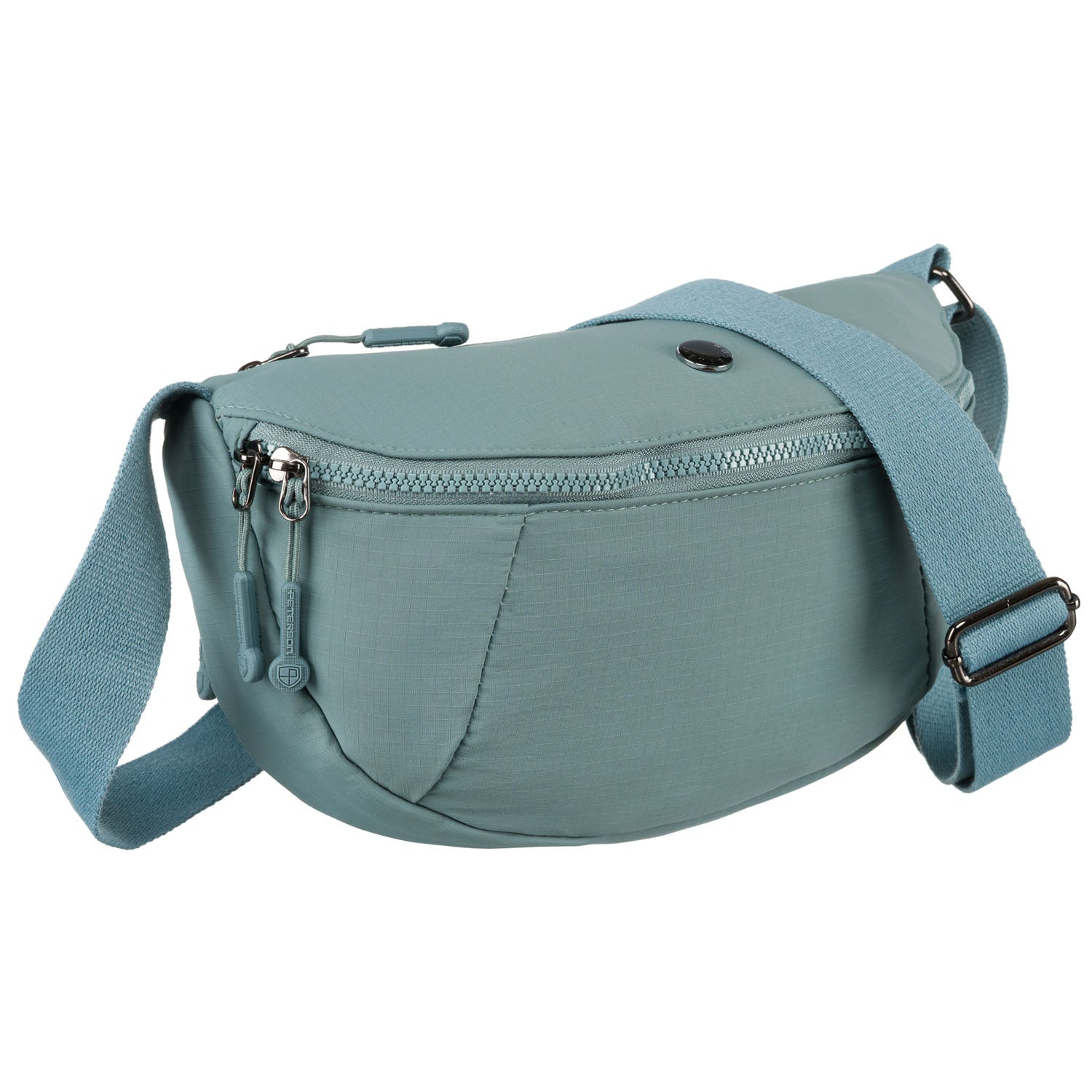 Moteriška dviejų skyrių rankinė, mėlyna, poliesteris R562