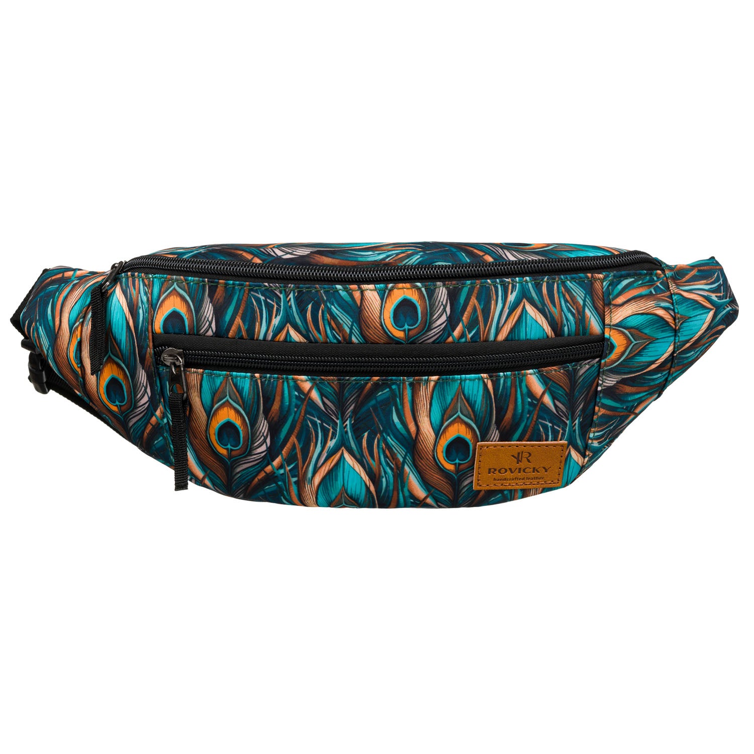 Moteriška gėlėta rankinė, poliesteris, reguliuojamas dirželis R558