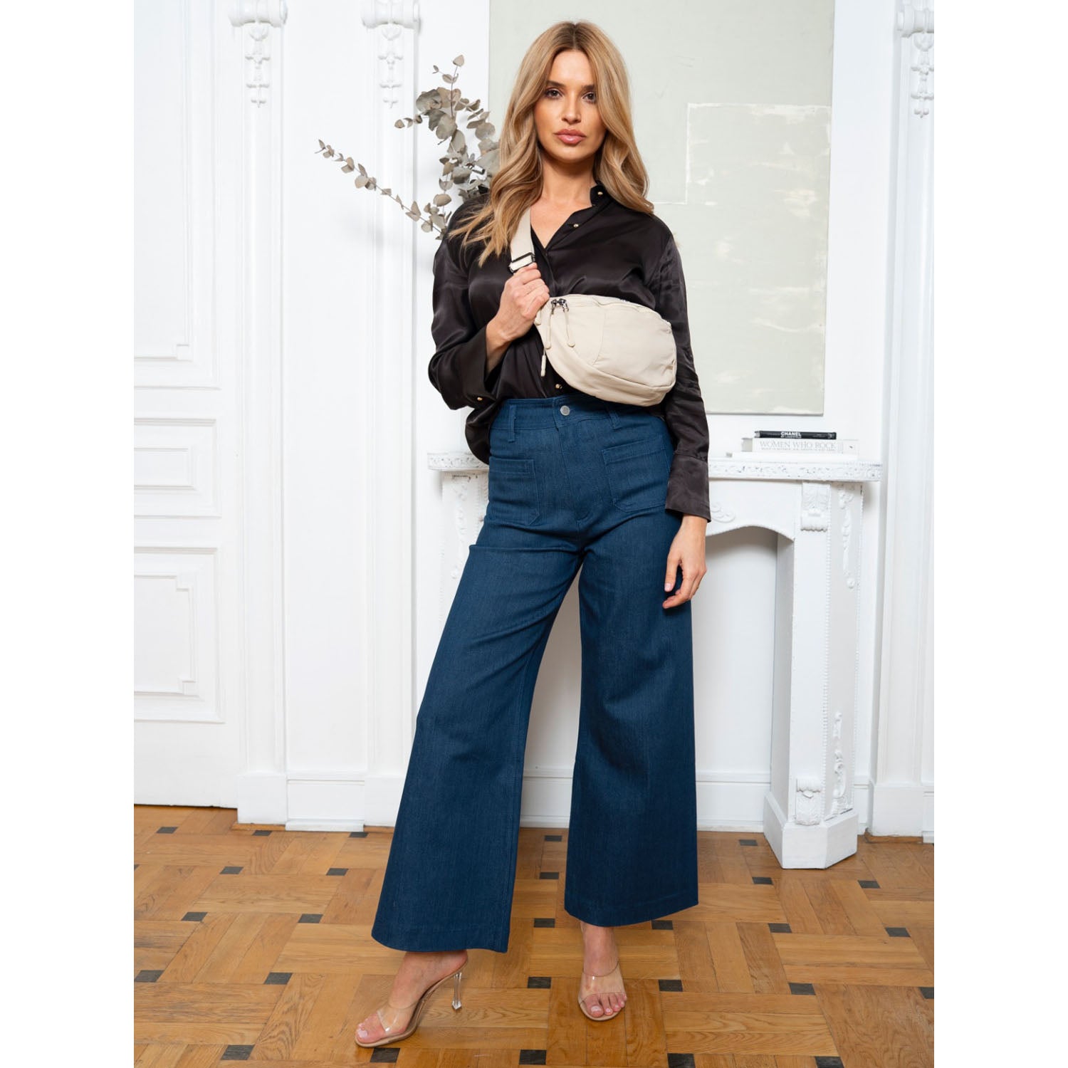 Moteriška juosmens rankinė, smėlio spalvos, poliesteris R550