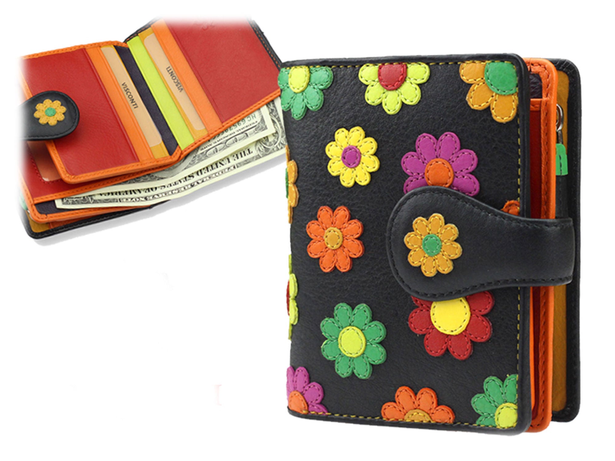 Moteriška odinė piniginė Visconti DS80 D1863