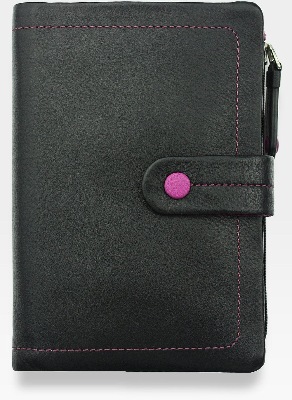 Moteriška odinė piniginė Visconti M87, juoda D1845