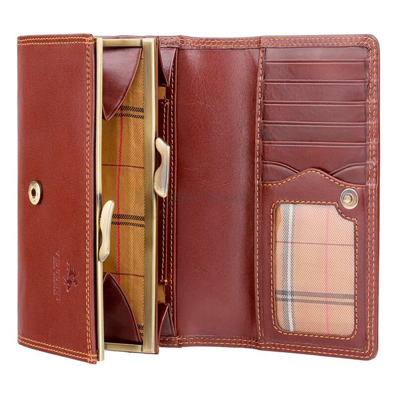 Moteriška odinė piniginė Visconti MZ12 brown, ruda D1840