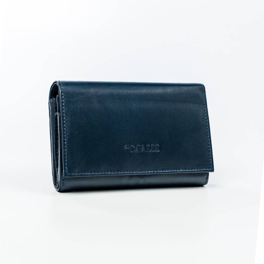 Moteriška piniginė Cavaldi R1, mėlyna D1779