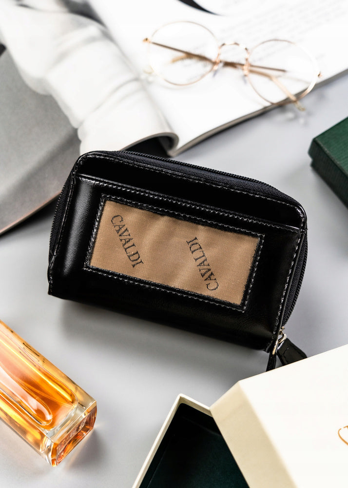 Moteriška piniginė Cavaldi T2, juoda D1769