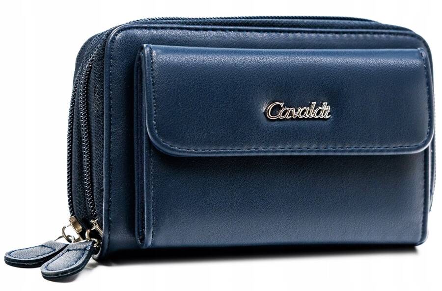 Moteriška piniginė Cavaldi T3, mėlyna D1768